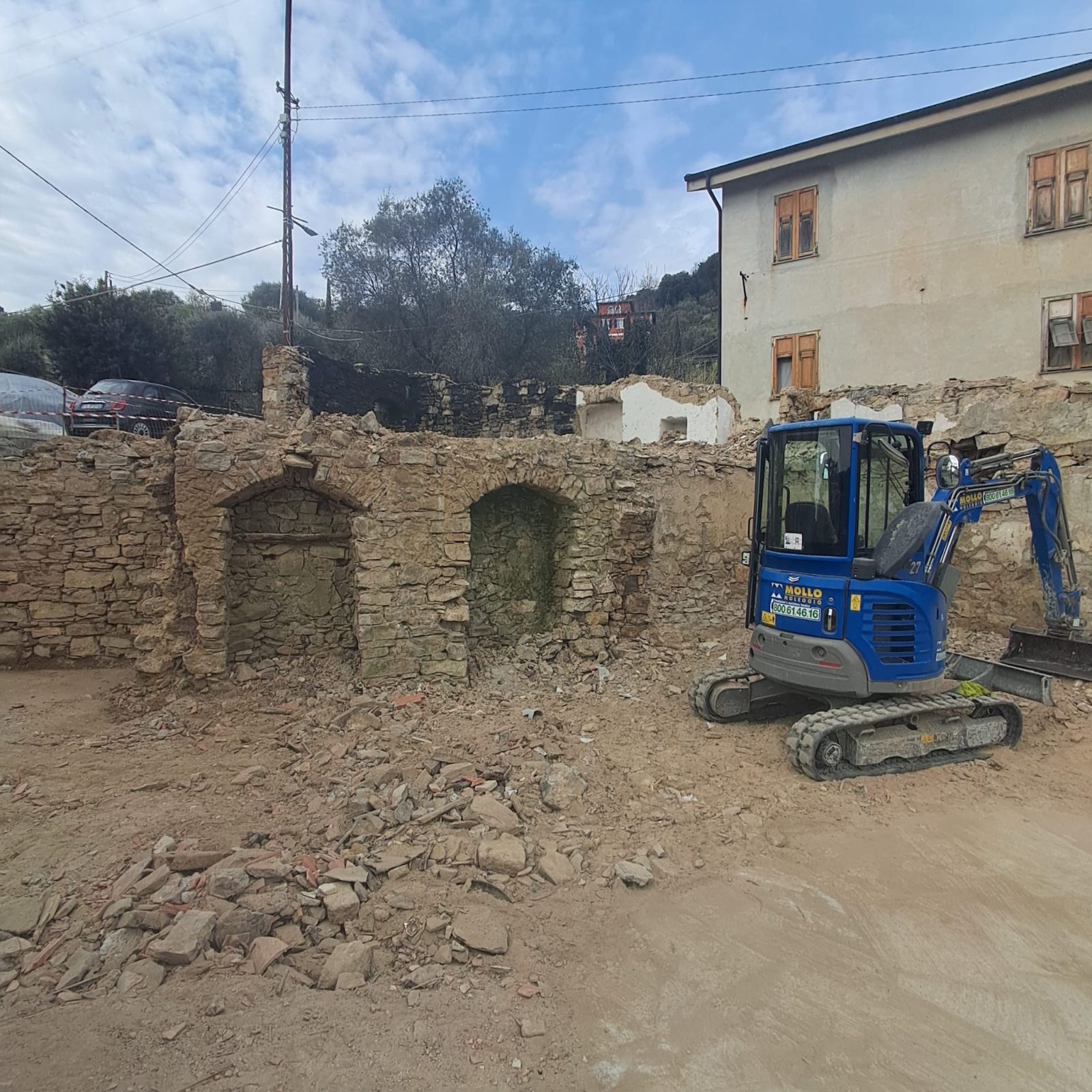 Excavation de terrain dans les Alpes-Maritimes