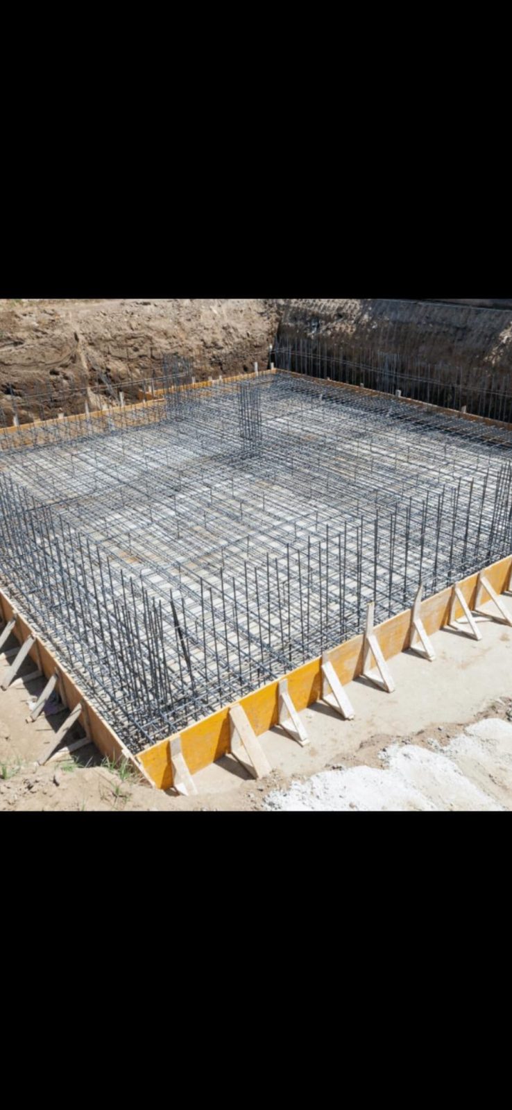 Fondation et armature béton